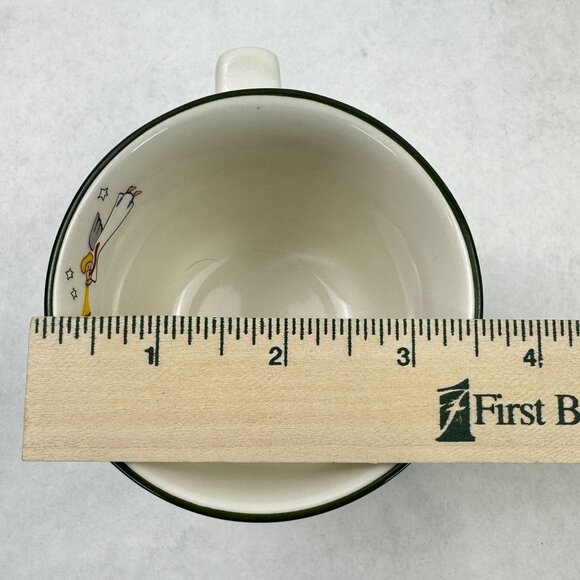 Vtg Pfaltzgraff Snow Village Christmas Farmhouse Coffee Mug Saucer Set Teacup - Picture 14 of 15